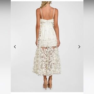 Helsi Audrey Embroidered Floral Midi White Dress. Available after Aug 26